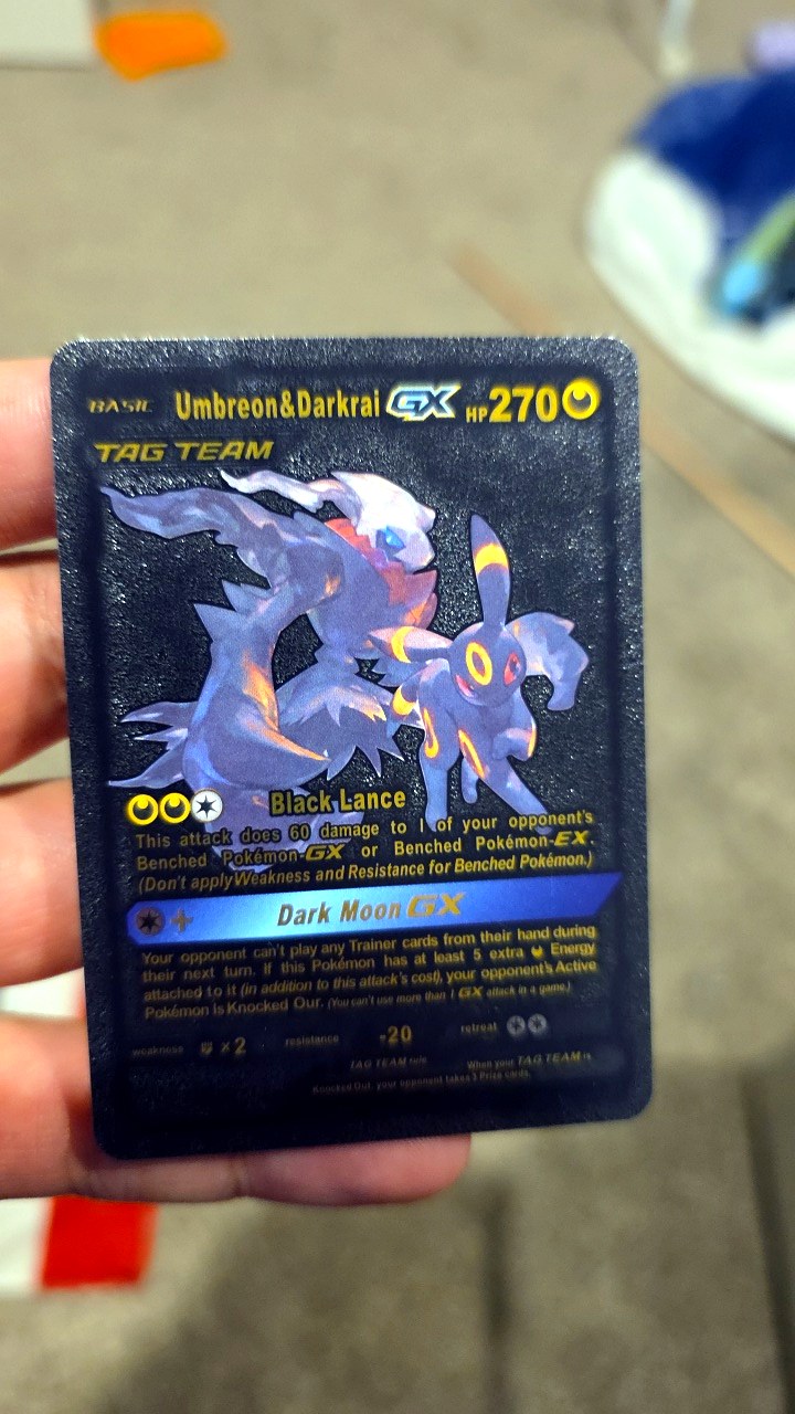 Umbreon and Darkrai Tag Team GX Pokémon Card